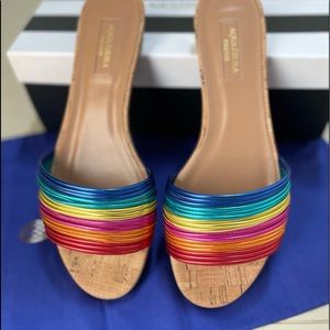 Aquazzura multicolor bangle sandals